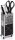 TROIKA® Stiftehalter MINI TROLLEY schwarz/weiß Metall 5,1 x 3,7 x 12,5 cm