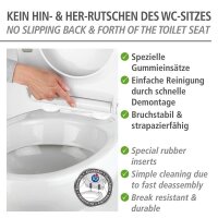 WENKO WC-Sitz mit Absenkautomatik Kos schwarz, 1 St.