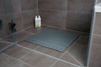 WENKO Duschmatte Arinos grau 54,0 x 54,0 cm