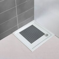 WENKO Duschmatte Arinos grau 54,0 x 54,0 cm