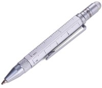 TROIKA® Kugelschreiber LILIPUT TOOL PEN silber,...