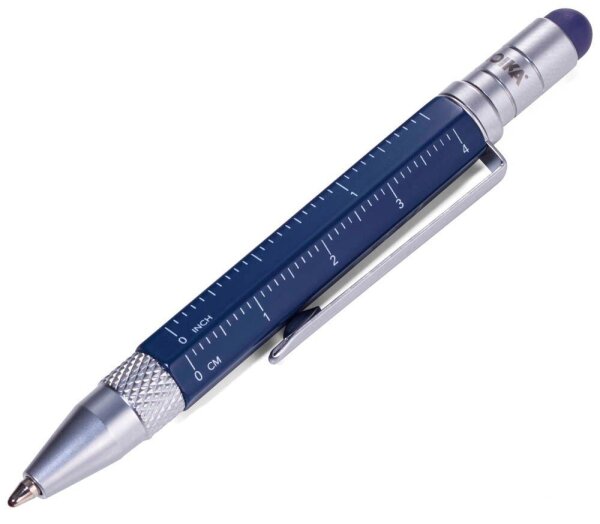 TROIKA® Kugelschreiber LILIPUT TOOL PEN blau, Schreibfarbe: schwarz, 1 St.