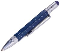 TROIKA® Kugelschreiber LILIPUT TOOL PEN blau,...