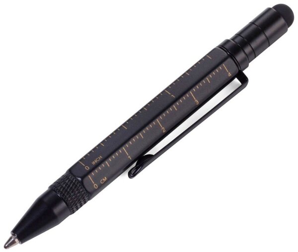 TROIKA® Kugelschreiber LILIPUT TOOL PEN schwarz, Schreibfarbe: schwarz, 1 St.