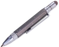 TROIKA® Kugelschreiber LILIPUT TOOL PEN titanfarben,...