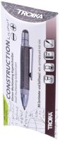 TROIKA® Kugelschreiber LILIPUT TOOL PEN titanfarben, Schreibfarbe: schwarz, 1 St.