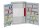 ISS Regensburg Schlüsselkasten lichtgrau mit 150 Haken, Zylinderschloss, 38,0 x 14,0 x 55,0 cm, 1 St.