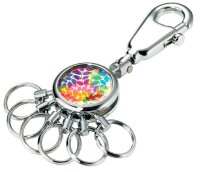 TROIKA® Schlüsselanhänger COLORFUL LEAVES mehrfarbig