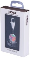 TROIKA® Schlüsselanhänger COLORFUL LEAVES mehrfarbig
