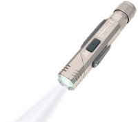 TROIKA® ECO KNICKLICHT PRO LED Taschenlampe titanfarben 14,9 cm, 200 Lumen, 1 St.