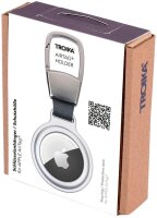 TROIKA® Schlüsselanhänger AIRTAG HOLDER silber