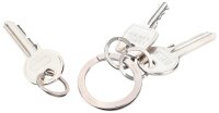 TROIKA® Schlüsselanhänger NAIL GUARD silber