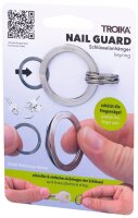 TROIKA® Schlüsselanhänger NAIL GUARD silber