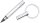 TROIKA® ENDLESS TO GO Bleistift HB silber, 1 St.