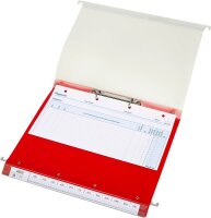 BOI Patienten-Dokumentations-Hängemappe 2-Ringe Click 2 Stationär rot Boden: 2,5 cm, 1 St.