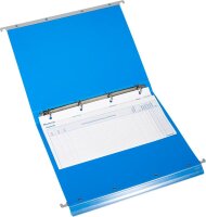 BOI Patienten-Dokumentations-Hängemappe 4-Ringe Economy Click-Line blau Boden: 3,0 cm, 1 St.