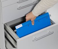 BOI Patienten-Dokumentations-Hängemappe 4-Ringe Economy Click-Line blau Boden: 3,0 cm, 1 St.