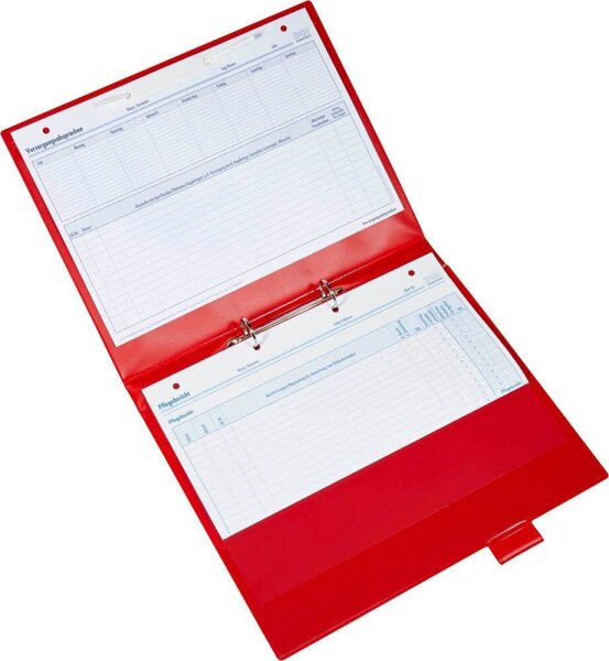 BOI Click-Plus Ambulant Patienten-Dokumentationsmappe 2-Ringe rot 3,5 cm DIN A4, 1 St.