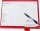 BOI Click-Plus Ambulant Patienten-Dokumentationsmappe 2-Ringe rot 3,5 cm DIN A4, 1 St.