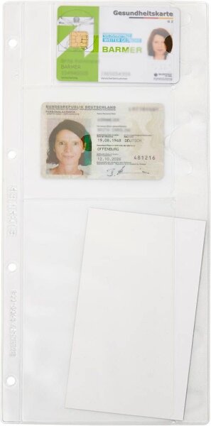 BOI Organisationshüllen 14,5x30,0 cm transparent genarbt, 10 St.