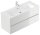 POSSEIK Waschbecken mit Unterschrank LIMES 120 weiß glanz 120,0 x 46,5 x 58,5 cm