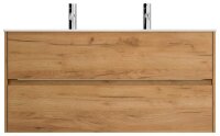 POSSEIK Waschbecken mit Unterschrank LIMES 120 eiche gold 120,0 x 46,5 x 58,5 cm