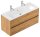 POSSEIK Waschbecken mit Unterschrank LIMES 120 eiche gold 120,0 x 46,5 x 58,5 cm