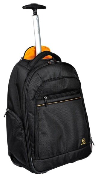 Exacompta Rucksack-Trolley Exactive Kunstfaser schwarz, orange