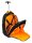 Exacompta Rucksack-Trolley Exactive Kunstfaser schwarz, orange