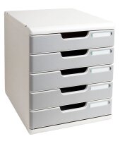 Exacompta Schubladenbox Modulo  steingrau 301041D, DIN A4...