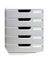 Exacompta Schubladenbox Modulo  steingrau 301041D, DIN A4...
