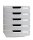 Exacompta Schubladenbox Modulo  steingrau 301041D, DIN A4 mit 5 Schubladen, 1 St.
