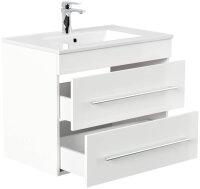 POSSEIK Waschbecken mit Unterschrank ARTEMIS 750 weiß glanz 61,5 x 46,5 x 55,6 cm