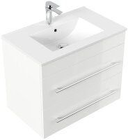 POSSEIK Waschbecken mit Unterschrank ARTEMIS 750 weiß glanz 61,5 x 46,5 x 55,6 cm