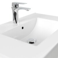 POSSEIK Waschbecken mit Unterschrank ARTEMIS 750 weiß glanz 61,5 x 46,5 x 55,6 cm