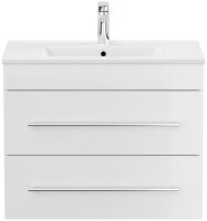 POSSEIK Waschbecken mit Unterschrank ARTEMIS 750 weiß glanz 61,5 x 46,5 x 55,6 cm