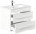 POSSEIK Waschbecken mit Unterschrank ARTEMIS 750 weiß glanz 61,5 x 46,5 x 55,6 cm