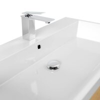 POSSEIK Waschbecken mit Unterschrank FELLINI 90 eiche gold 90,0 x 48,0 x 58,4 cm