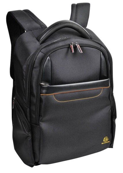 Exacompta Laptop-Rucksack Exactive Kunstfaser schwarz, orange bis 39,6 cm (15,6 Zoll)