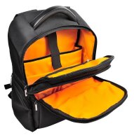 Exacompta Laptop-Rucksack Exactive Kunstfaser schwarz, orange bis 39,6 cm (15,6 Zoll)