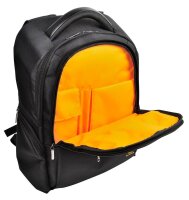 Exacompta Laptop-Rucksack Exactive Kunstfaser schwarz, orange bis 39,6 cm (15,6 Zoll)