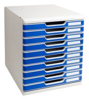 Exacompta Schubladenbox Modulo  blau 302003D, DIN A4 mit...