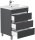 POSSEIK Waschbecken mit Unterschrank FELLINI 70 grafit 70,0 x 48,0 x 83,5 cm