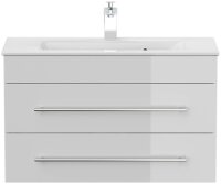 POSSEIK Waschbecken mit Unterschrank PORTUS SLIMLINE 800 weiß glanz 80,0 x 36,0 x 49,6 cm