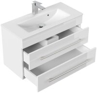POSSEIK Waschbecken mit Unterschrank PORTUS SLIMLINE 800 weiß glanz 80,0 x 36,0 x 49,6 cm