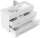 POSSEIK Waschbecken mit Unterschrank PORTUS SLIMLINE 800 weiß glanz 80,0 x 36,0 x 49,6 cm