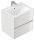 POSSEIK Waschbecken mit Unterschrank LIMES 60 weiß glanz 60,0 x 46,5 x 58,5 cm