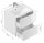 POSSEIK Waschbecken mit Unterschrank LIMES 60 weiß glanz 60,0 x 46,5 x 58,5 cm