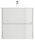 POSSEIK Waschbecken mit Unterschrank LIMES 60 weiß glanz 60,0 x 46,5 x 58,5 cm