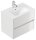 POSSEIK Waschbecken mit Unterschrank LIMES 70 weiß glanz 70,0 x 46,5 x 58,5 cm